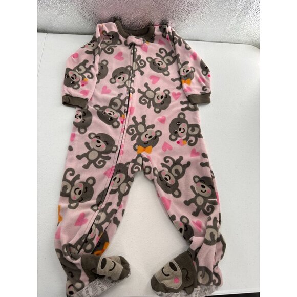 Baby Footed Sleeper Bundle 5 Pieces Size 6-12M Multiple Brands Fleece Pajamas - Picture 7 of 16